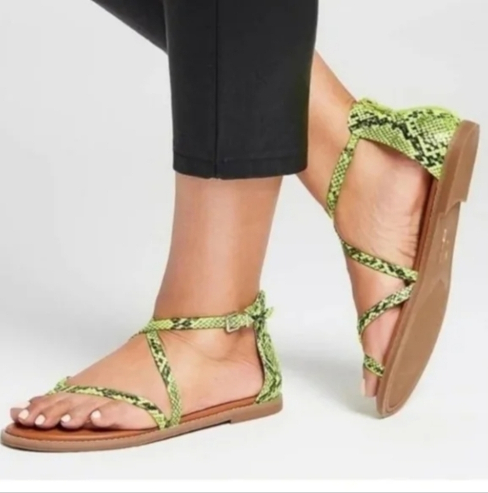 Mix No. 6 Pura snake PU sandals
